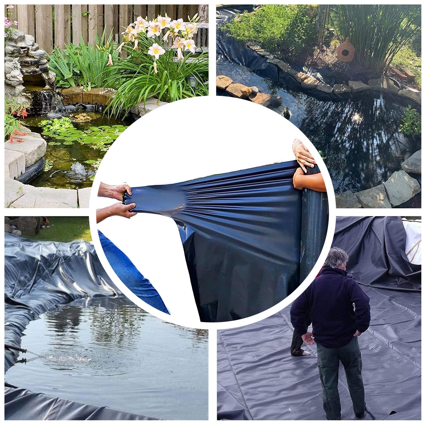 Pond Liner - Película de invernadero de 4 x 9 m, resistente al agua, lámina selladora gruesa para proyectos de tic y fiable