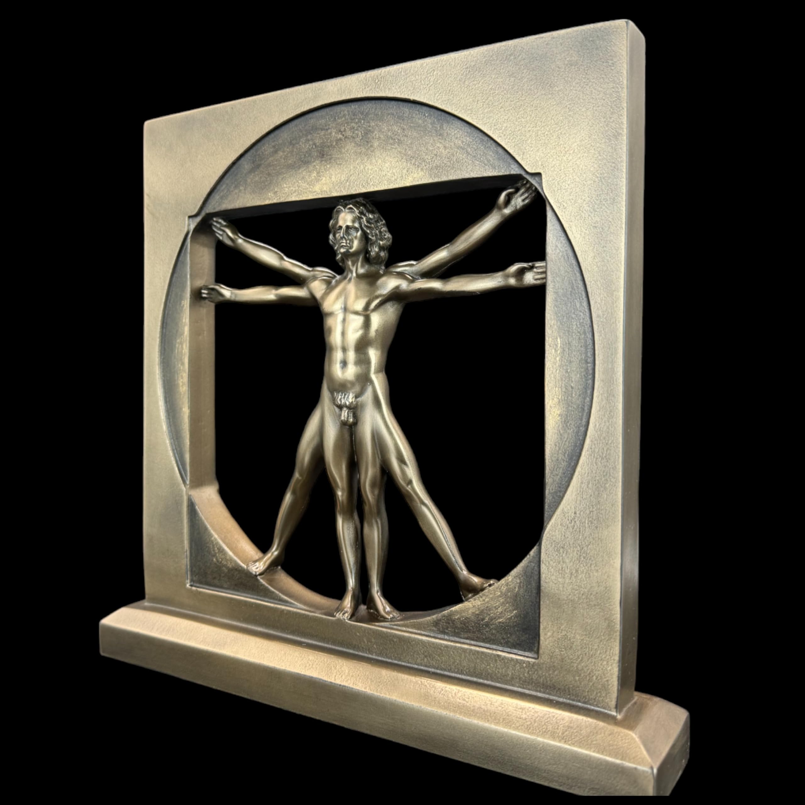 57 SPECIAL REPLICAS Rzeźba dekoracyjna rzeźba – Leonardo DA Vinci figurka z brązu jako prezent do salonu, dekoracja figurki, dekoracja
