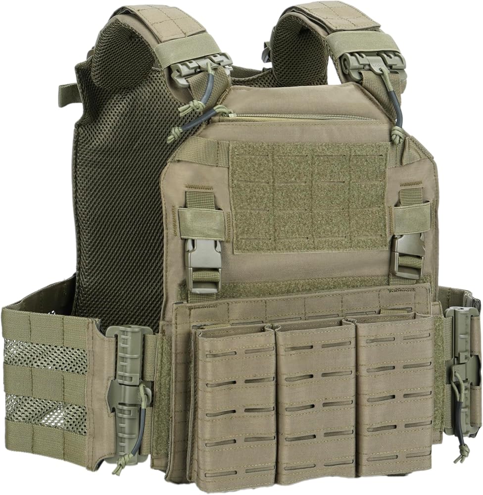 Amazon.com: Greencity Tactical Vest Molle Quick Release Buckles