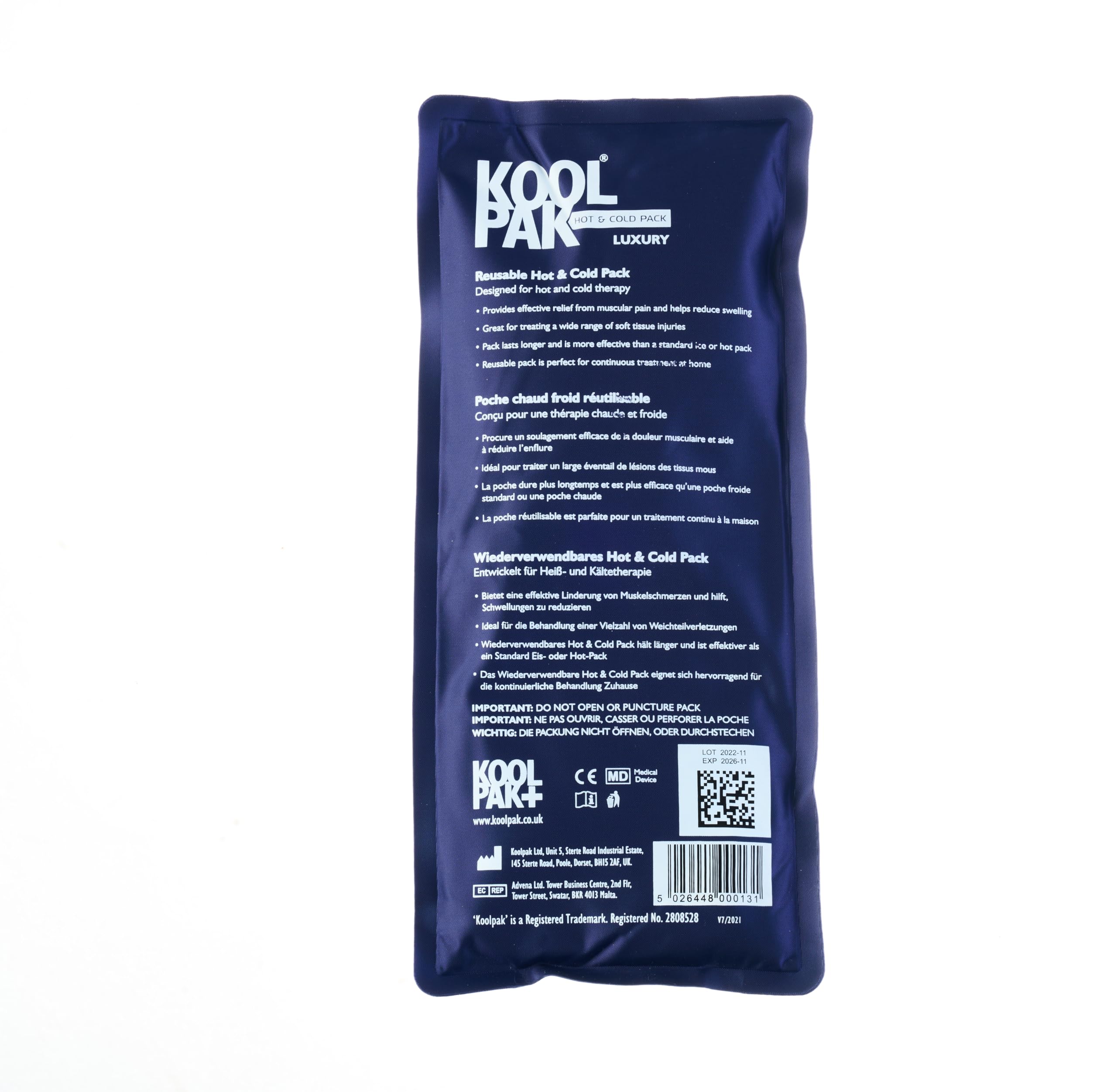 Buy Koolpak Deluxe Reusable Hot/Cold Gel Packs x3 (Triple Pack