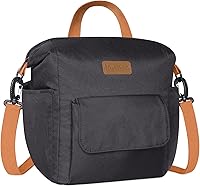 Vista 28 de Joymee - Lonchera térmica reutilizable, a prueba de fugas, grande, espaciosa, para adultos, con soporte para botellas y bolsillos laterales