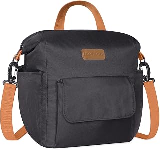 Joymee Insulated Lunch Bag For Women Reusable Leakproof -Black