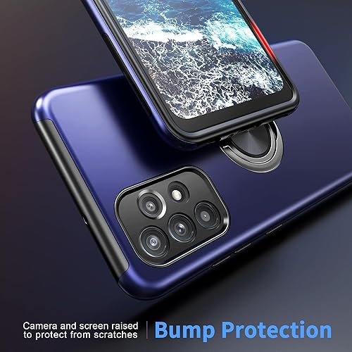 Miniatura 5 de Funda para Samsung Galaxy A32 5G con Protector de Pantalla de Vidrio Templado, Funda Protectora Híbrida 2 en 1 de Ajuste Delgado y Resistente con