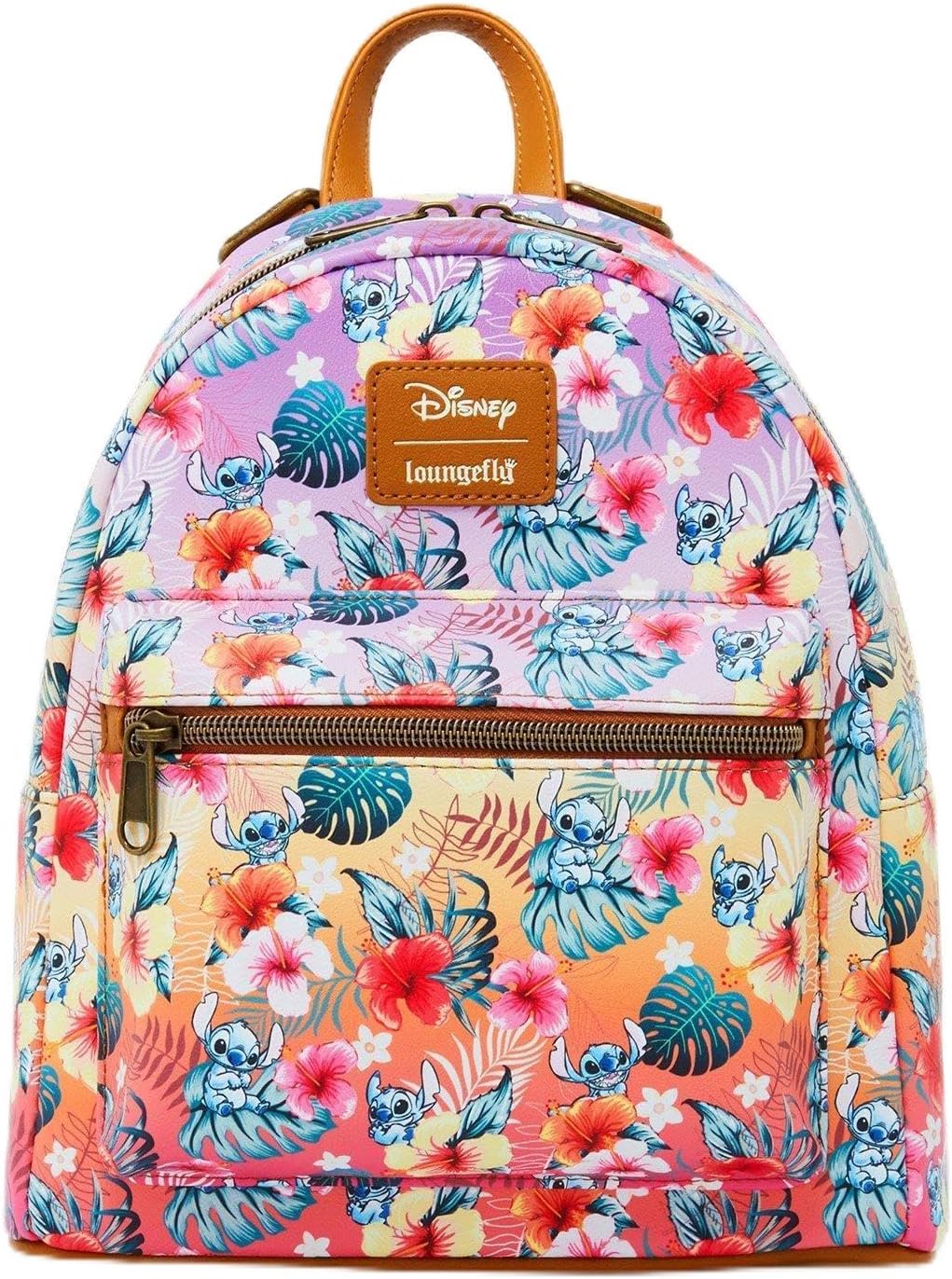 Loungefly Disney Stitch Tropical Flowers Mini Backpack