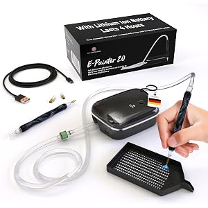 Picmondoo Diamond Art Pen with Digital Display and 5 Gears - Wireless Diamond Painting Pen with Vacuum Pump with Accessories for Fast & Easy Diamond Art, AB Stones Compatible