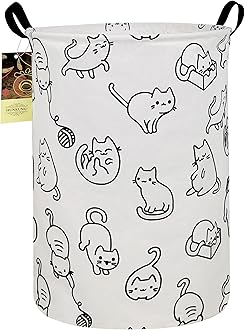 HUNRUNG Laundry Hamper（Round cat）