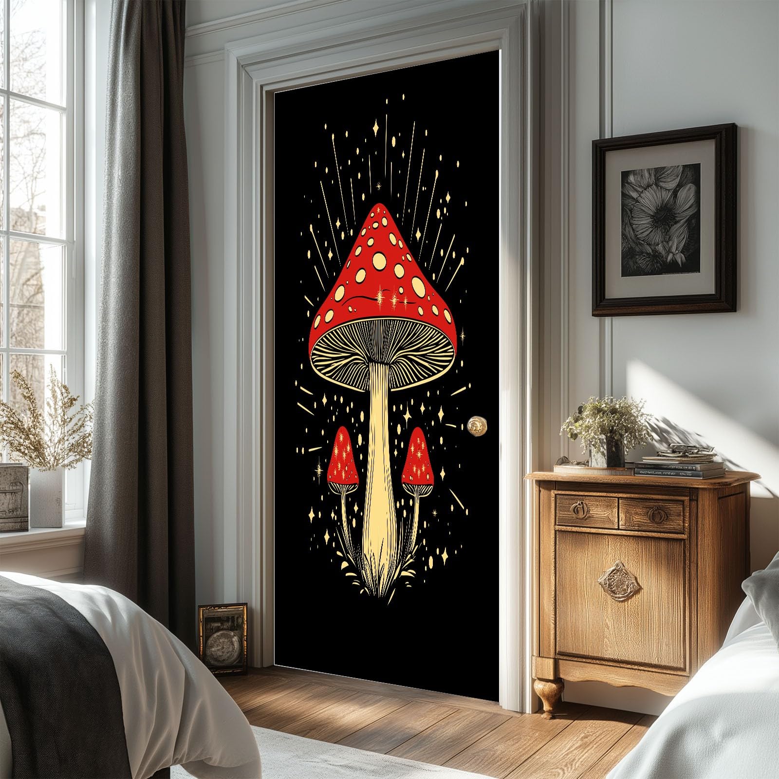 Naklejki ścienne samoprzylepne czarne 85x215 cm do pokoju dziecięcego