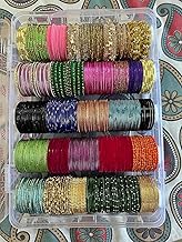 Transparent Stylish Multipurpose 5 rod Bangle Box Chudi Set Organizer Jewelery Storage Display Box for Bangles For Women and Girls, Plastic(Large)