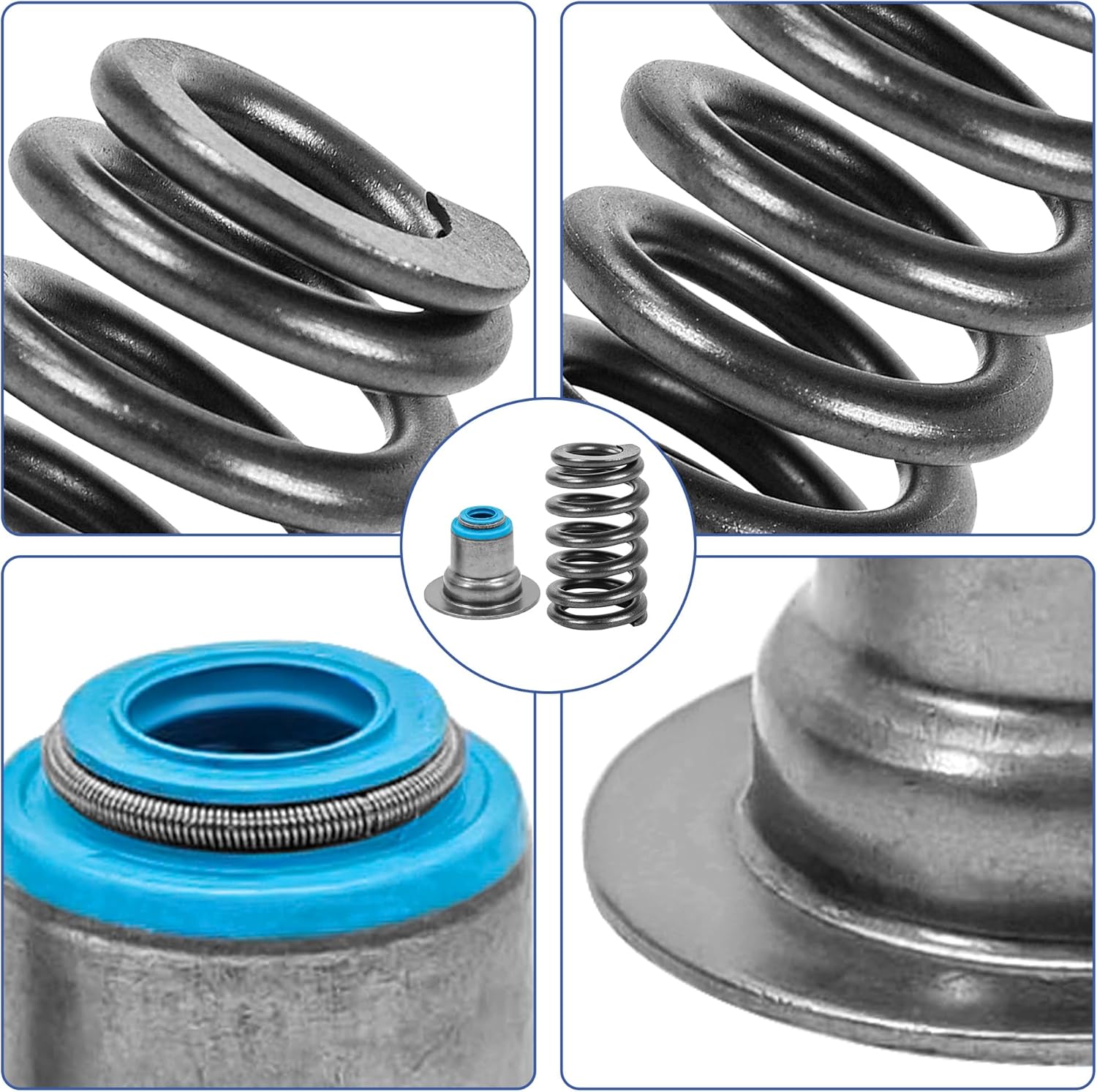 LS6 Valve Springs, 560" Beehive Valve Spring Kit with Hat Seals 4.8 5.3 5.7 6.0 6.2L SP011, Fits LQ4 LQ9 LS1 LS2 LS3 LS4 LS5 LS6 for Chevy Gen III IV LS Engines Replace 12499224 12713265