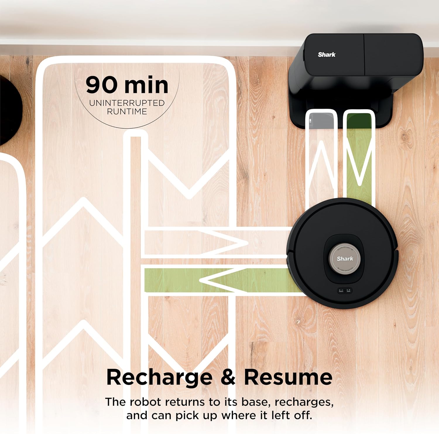 Shark AV2501AE AI Robot Vacuum with XL HEPA Self-Empty Base, Bagless, 60-Day Capacity, LIDAR Navigation, Perfect for Pet Hair, Compatible with Alexa, Wi-Fi Connected, Carpet & Hard Floor, Black 8