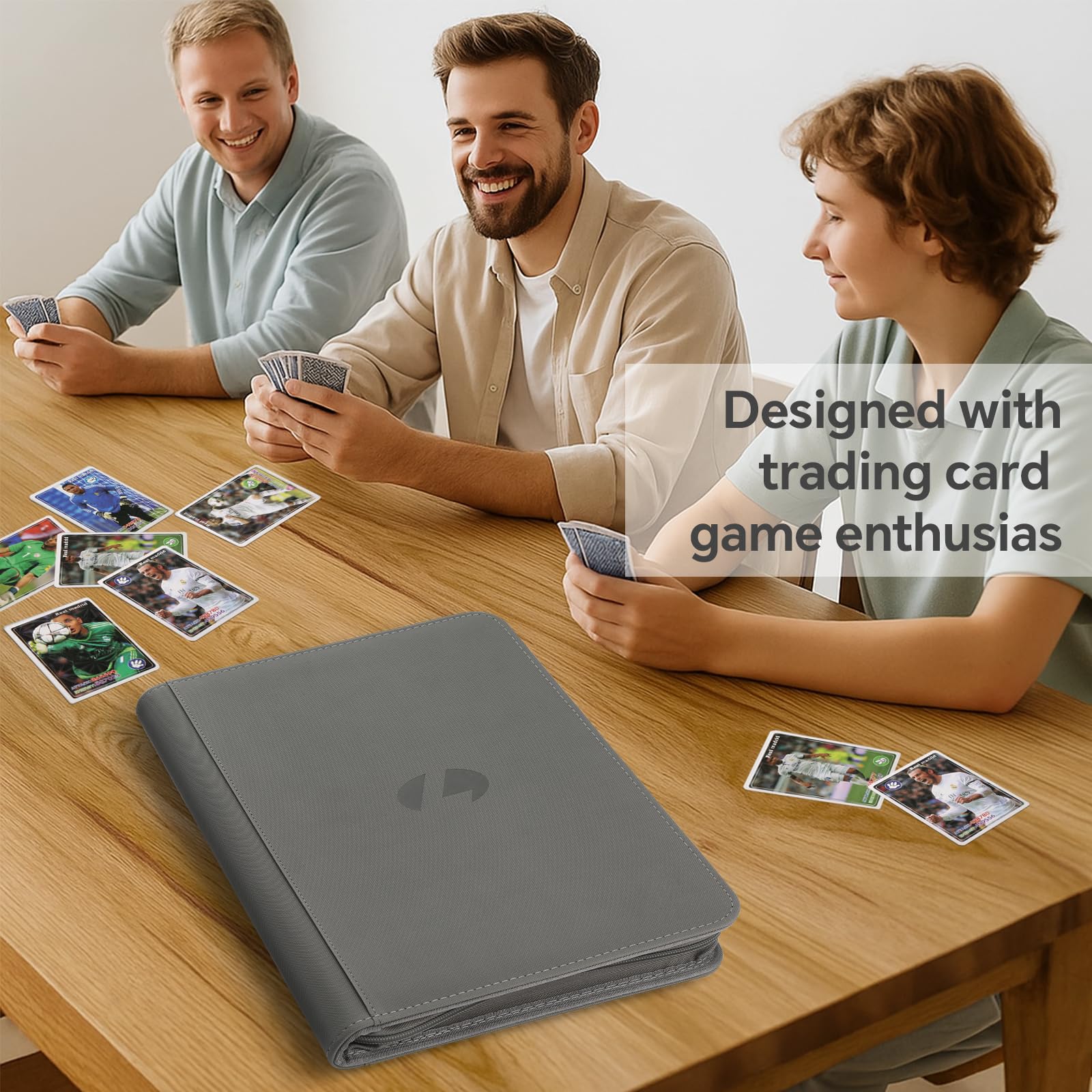 Carpeta de tarjetas de intercambio, carpeta de colección de tarjetas de poliuretano de doble cara de 9 bolsillos de doble cara con 540 bolsillos, álbumes de tarjetas coleccionables coleccionables para