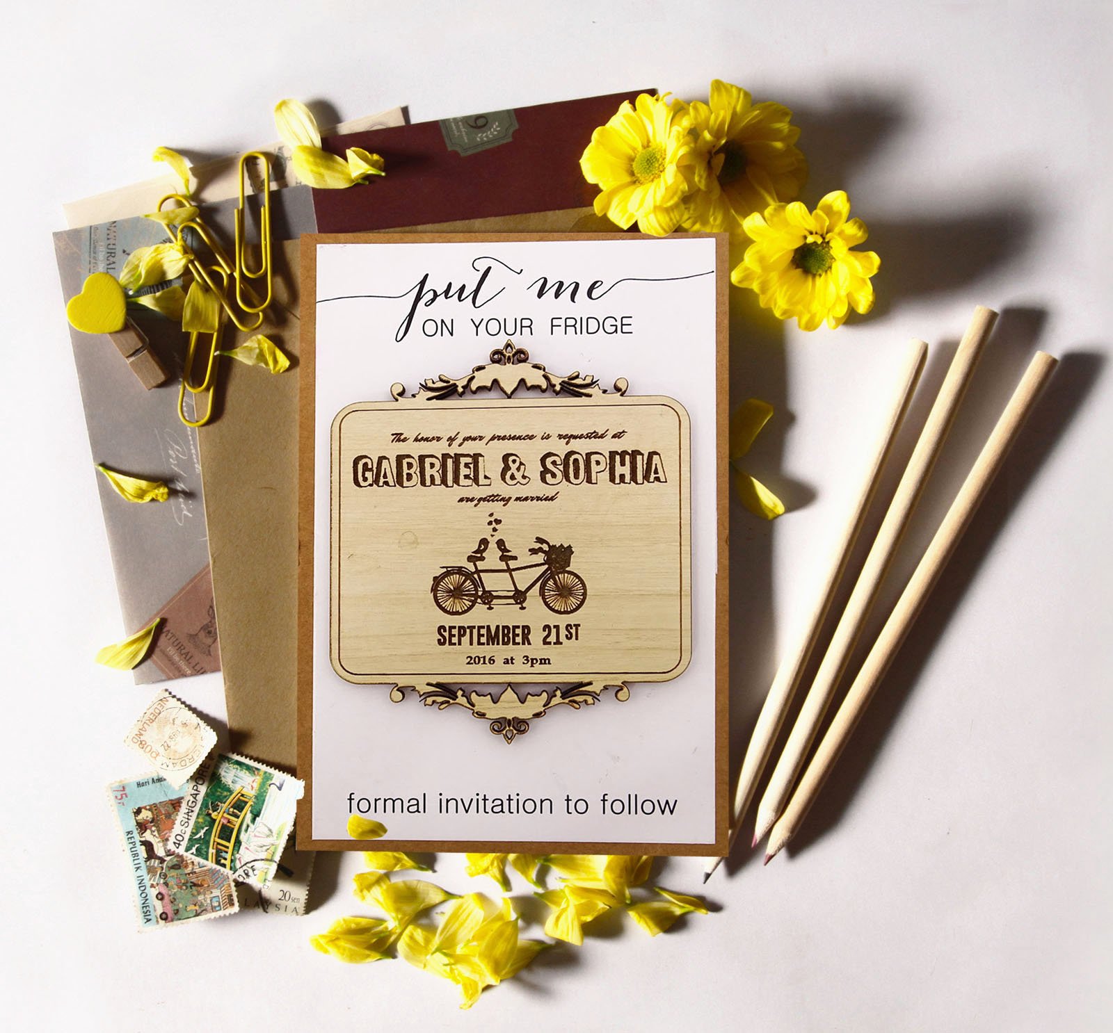Darling Souvenir Individuelle Gravur Holz Magnet Personalisierte Geschenke 35 Rustikale Hochzeit Abwehr das Holz Magnet