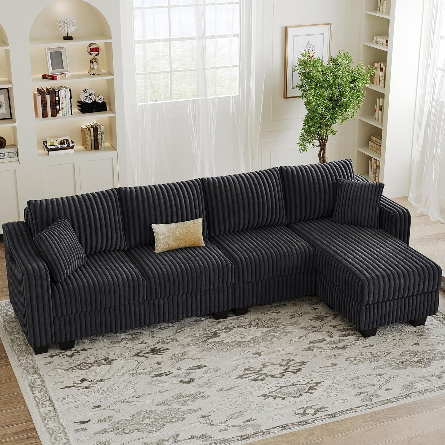 Belffin Sectional Couch with L-Shape Chaise L Shaped Couch