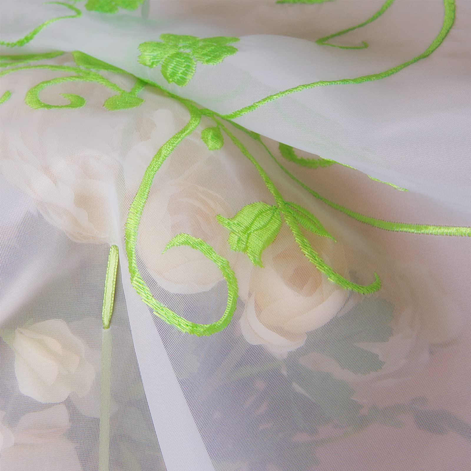 SIMPVALE Tende Romane, Verde 60x120cm Tenda a Pacchetto Finestra, Tende Interne Voile per Camera da Letto, Studio, Cucina