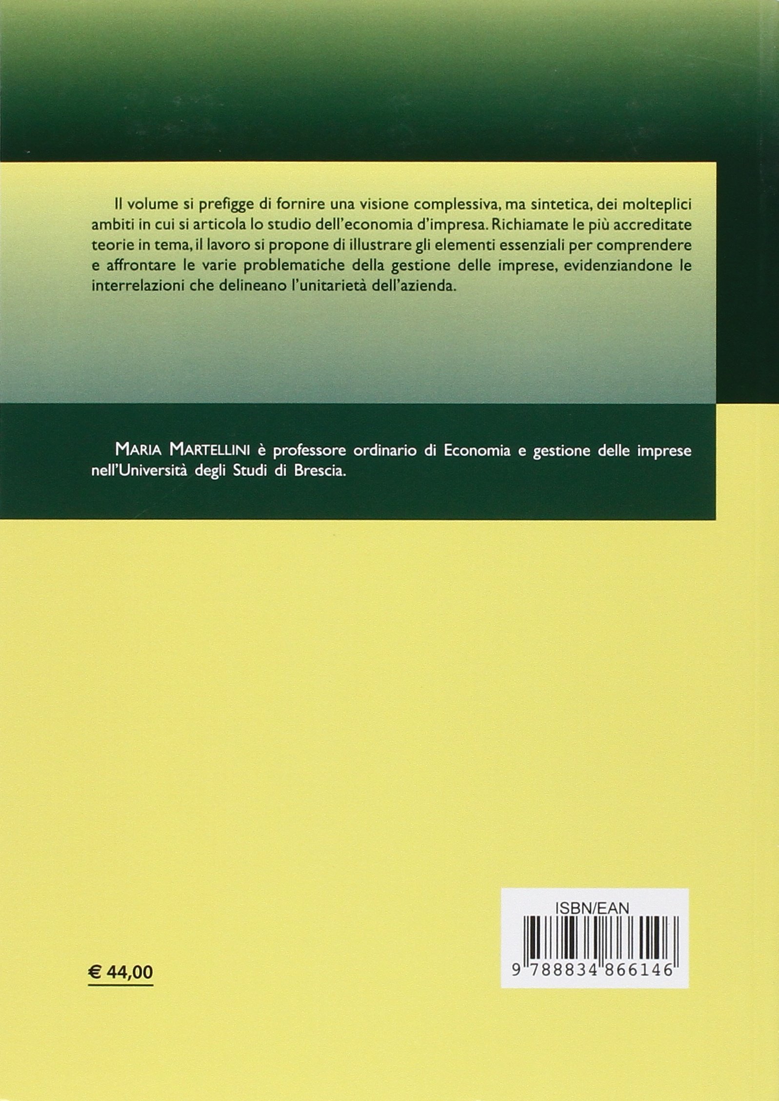 L'impresa. Economia e gestione