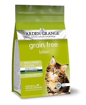 Arden Grange Dry Cat Food Kitten Fresh Chicken & Potato Grain Free 400-gm