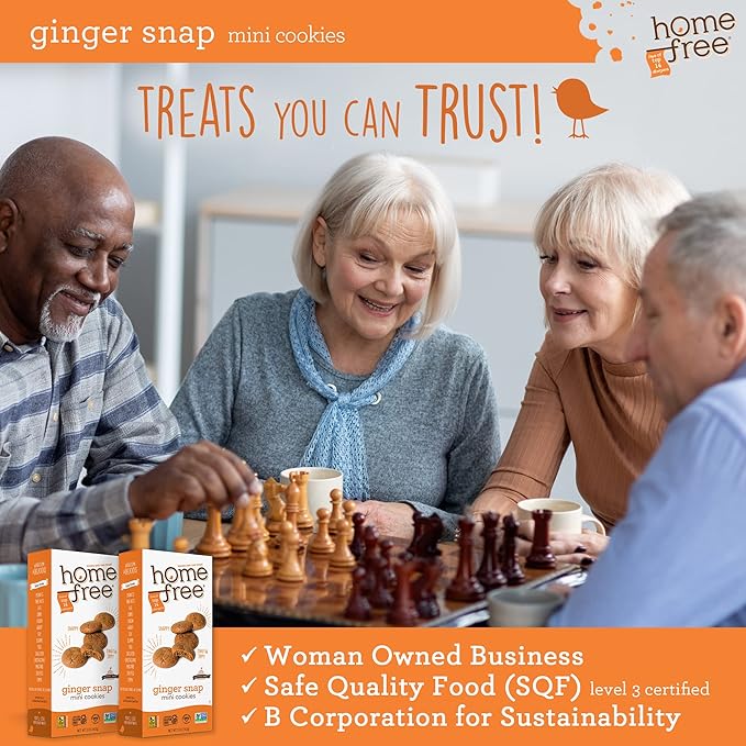 Homefree Mini Galletas de Jengibre Snack Sin Gluten 5 oz miniatura 7