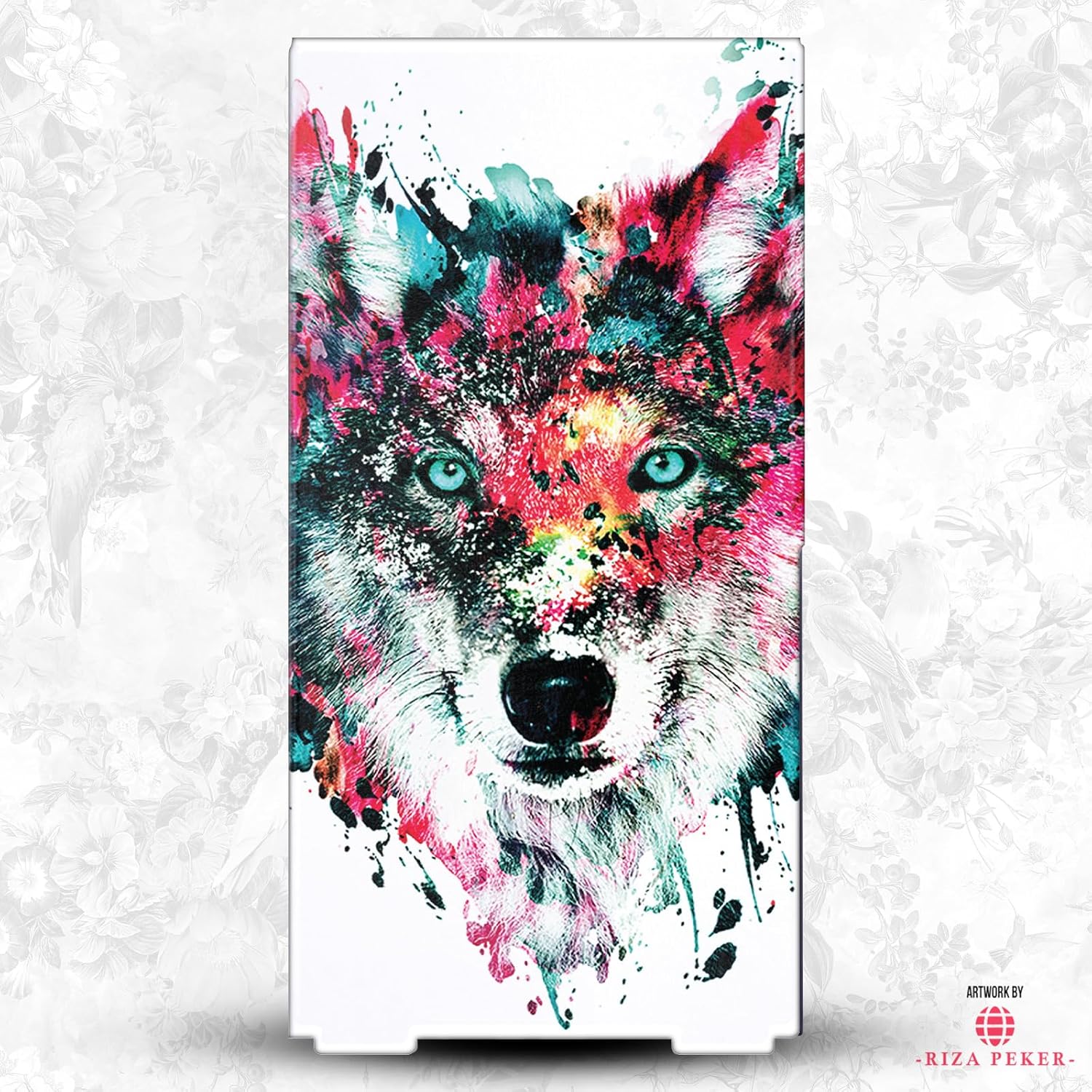 Head Case Designs Officially Licensed Riza Peker Wolf Art Mix Game Console Wrap and Game Controller Skin Bundle Compatible With Xbox Series X