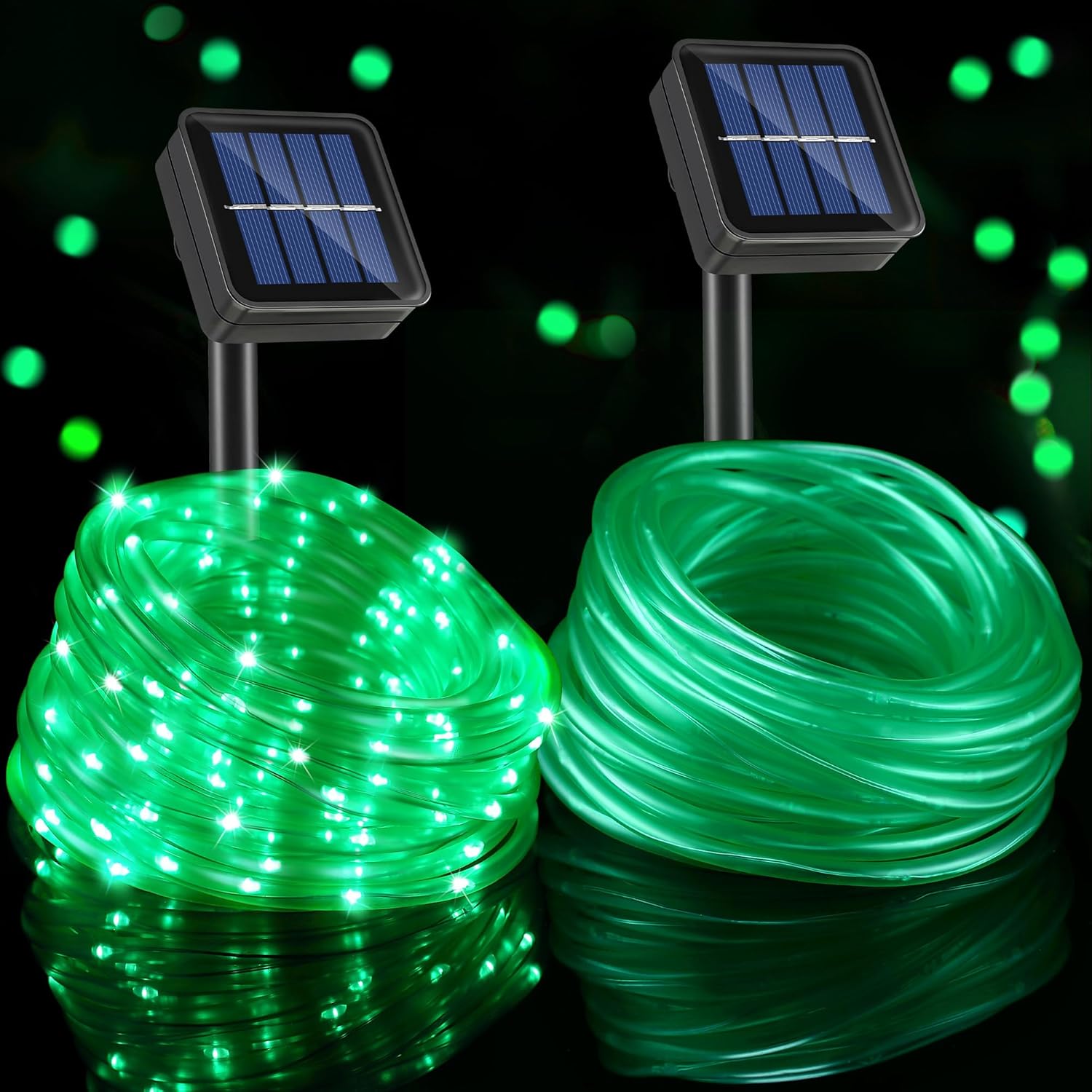 Solar Christmas Lights Outdoor Decoration, 2 Pack 33ft 100 LED