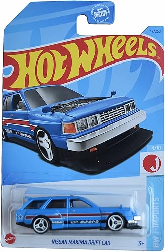 Hot Wheels Nissan Maxima Drift Car, HW J-Imports 410 Azul 47250