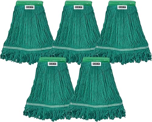 Miniatura 69 de Cabezal de trapeador de limpieza industrial húmedo de alta resistencia, repuesto de cabezal de trapeador de algodón perfecto, lavable de algodón