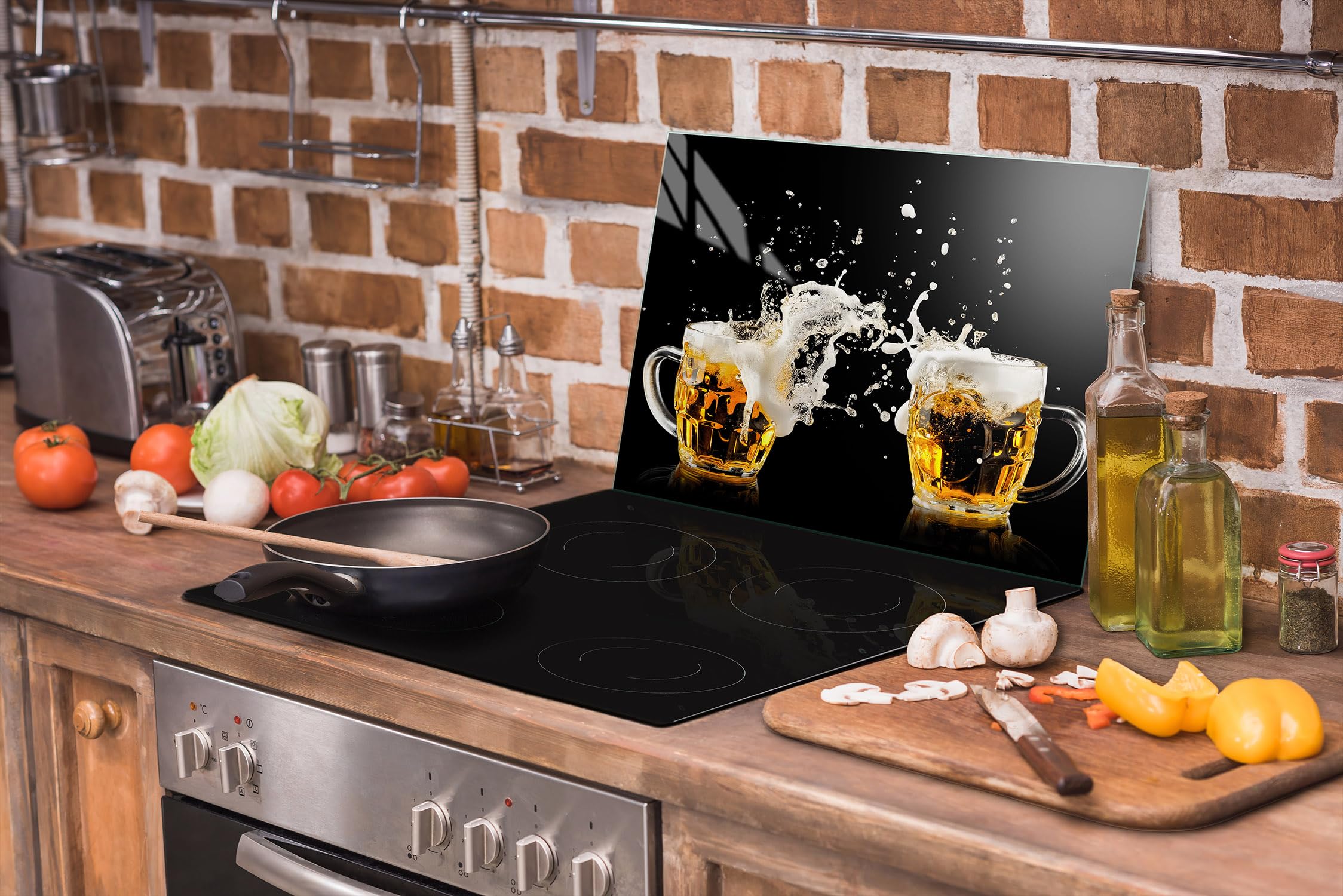 Planche De Cuisine En Verre Tulup 80x52 Cm – Thème Cages à Oiseaux