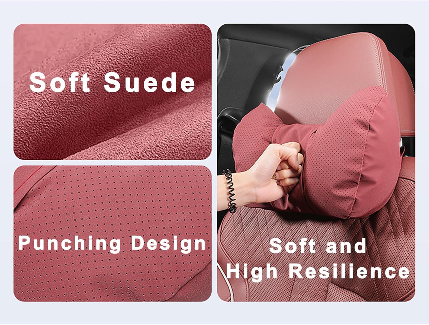 マツダ2 マツダ3 マツダ6 CX-5 CX-5 アテンザ6用車用ヘッドレストサポートクッション、柔らかく快適、通気性、取り外し可能