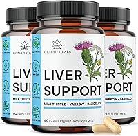 Vista 8 de Fórmula de limpieza y reparación del hígado, suplemento de apoyo hepático a base de hierbas con cardo mariano raíz de diente de león, cúrcuma