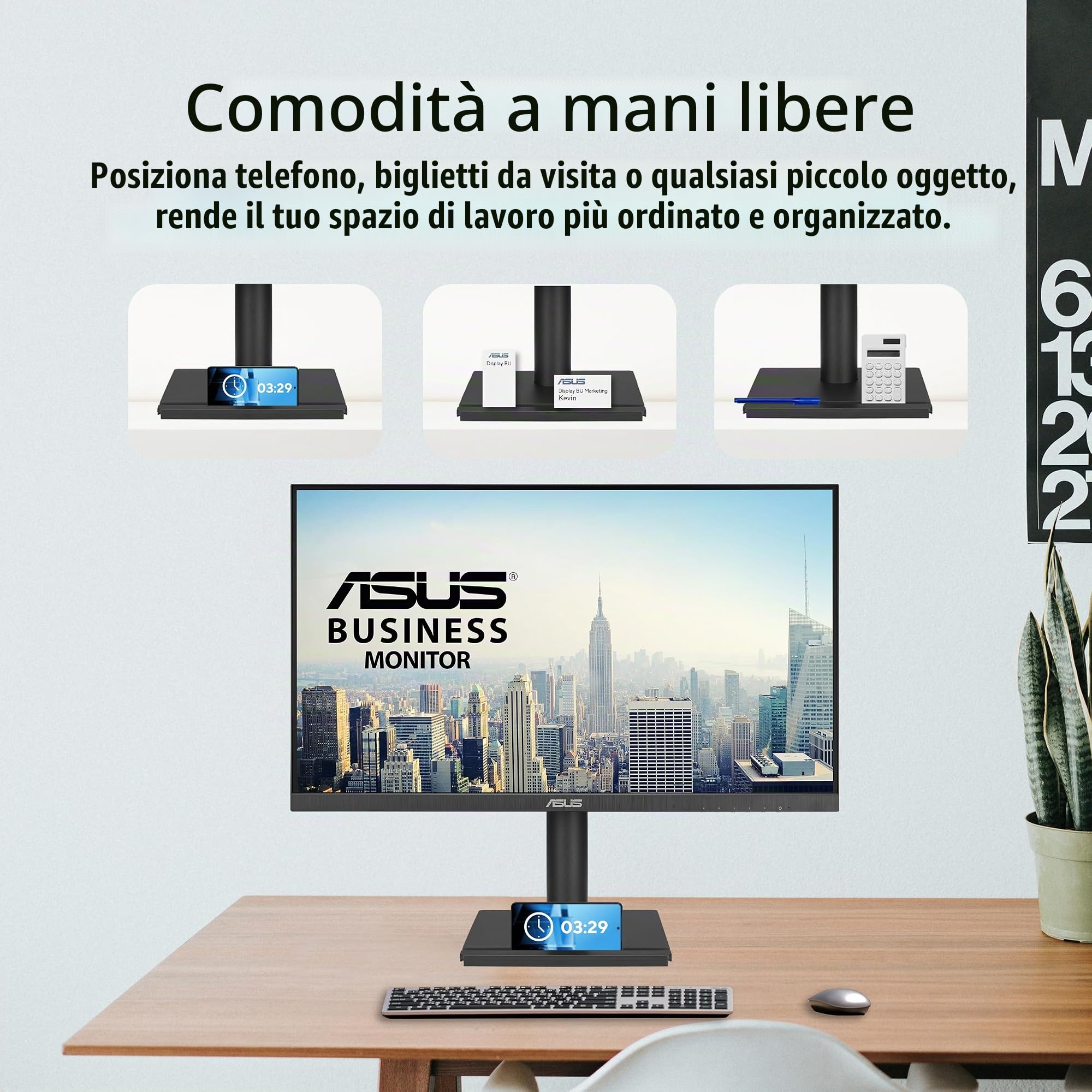 ASUS VA27DQFS, Monitor business da 27” FHD IPS (1920 x 1080), Nero