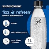 Sodastream Fuse – Lot de 2 bouteilles réutilisables 1L sans BPA, lavables au lave-vaisselle, noires - 3