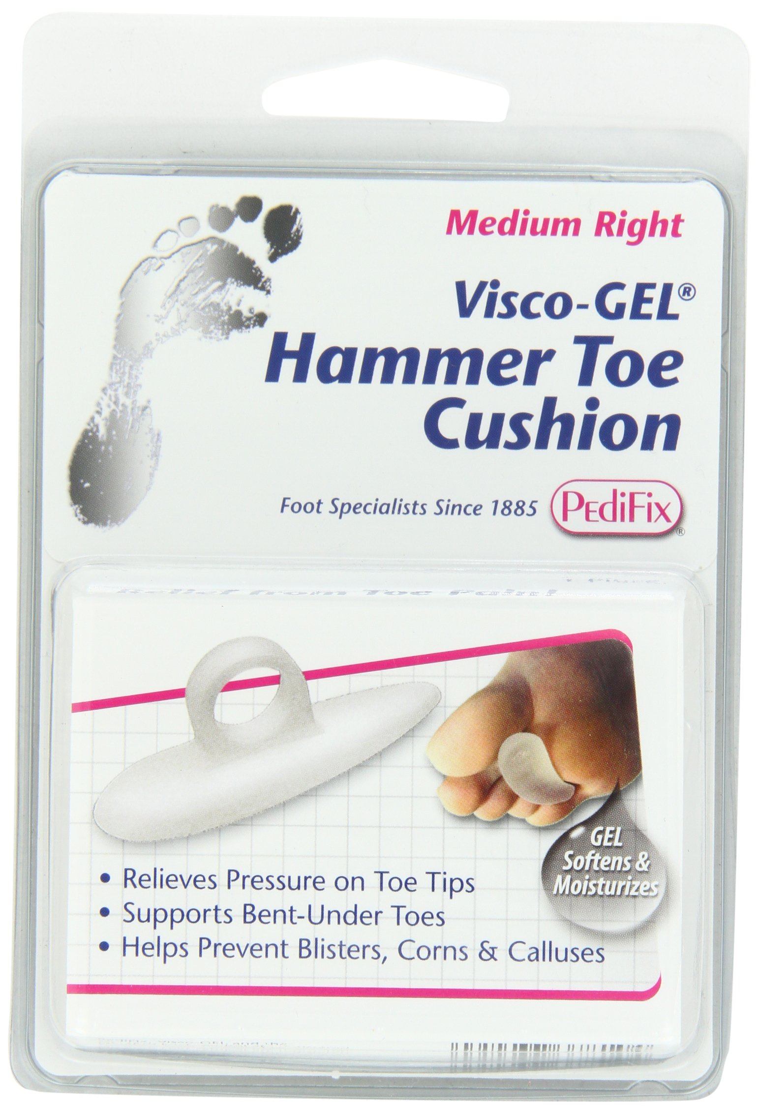 PediFix Visco-gel Hammer Toe Cushion, Medium Right