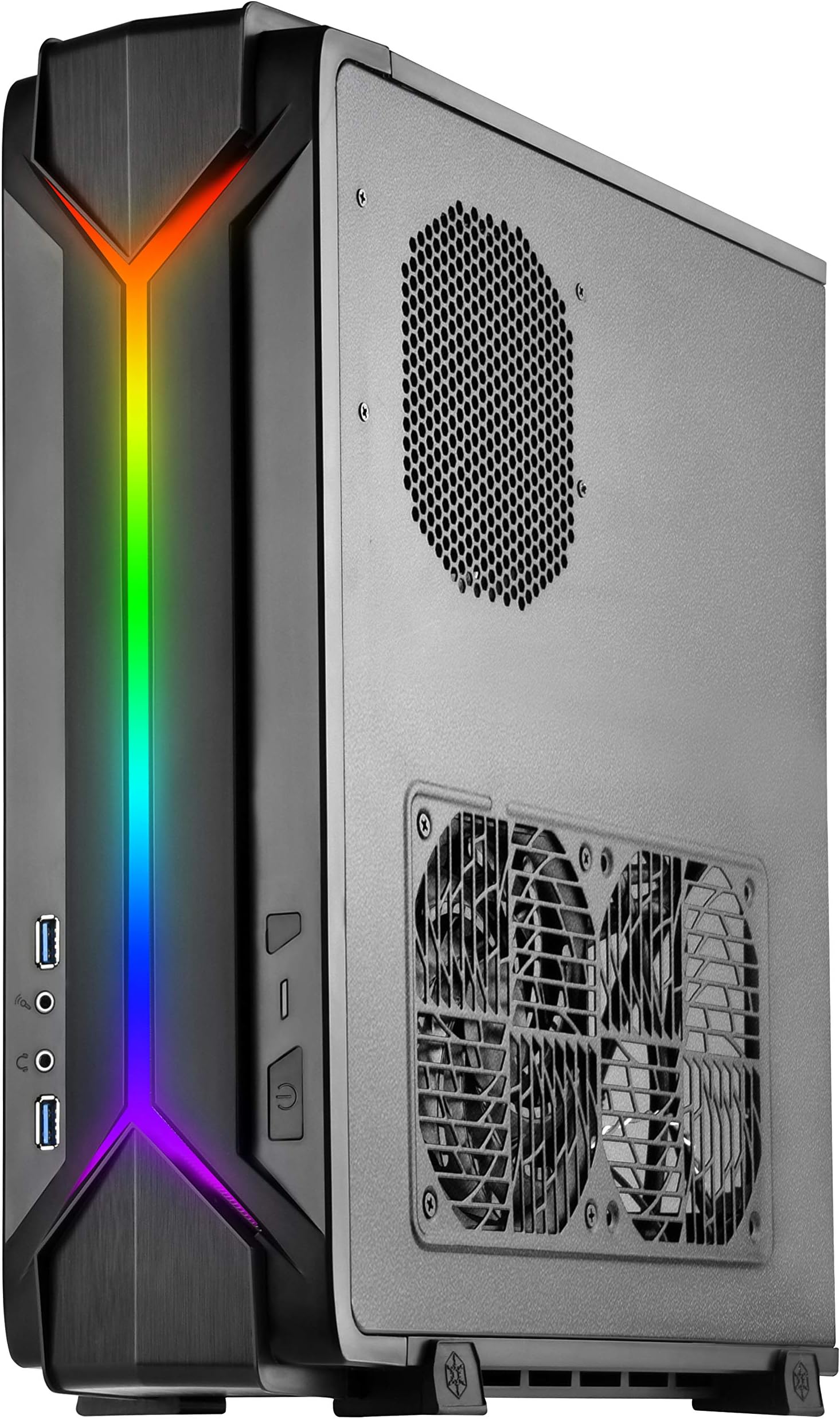 SilverStone SST-RVZ03W-ARGB - Raven Mini-ITX Gaming Computer Case, ARGB, white