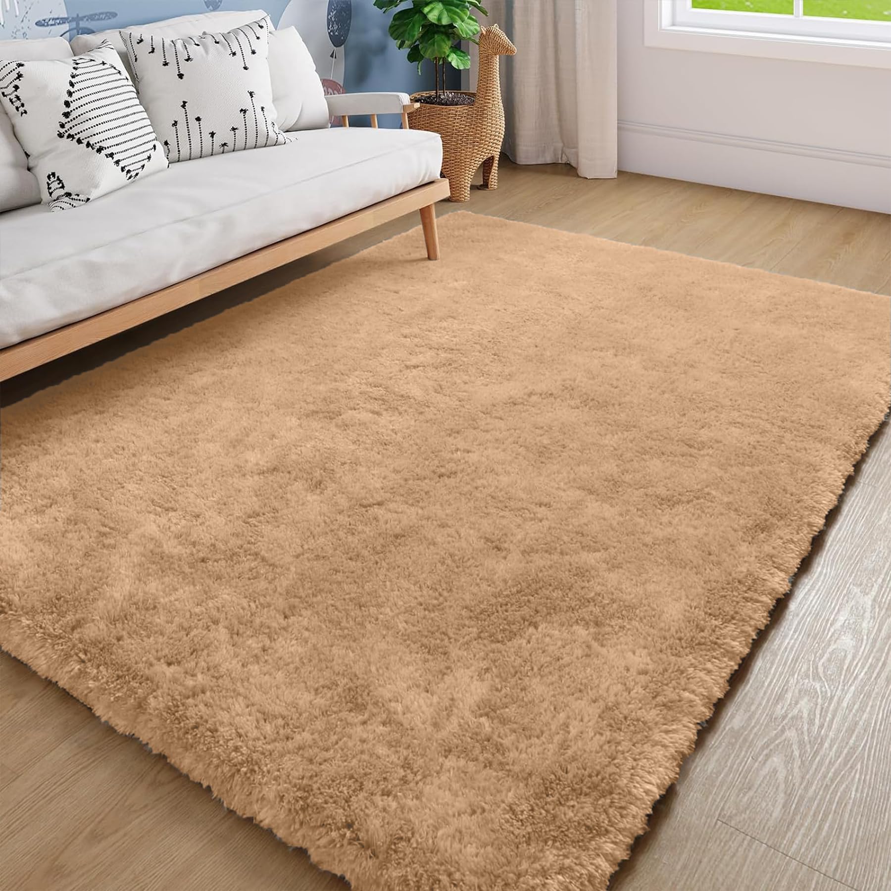 HOMEMONDE Ultra Soft Shaggy Area Rug - Non-Slip Fluffy Fur Rugs 36 x 60 Inch Solid Floor Carpets for Kitchen, Bedroom - (3x5 FT, Navy Blue) (B0D9DGMH2R) Amazon Price History, Amazon Price Tracker