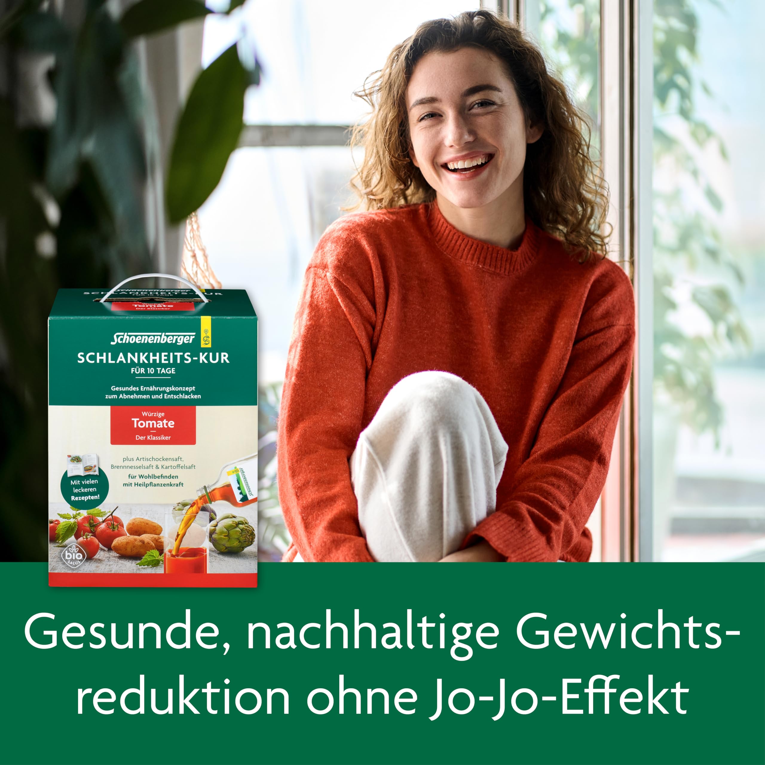Schoenenberger - Schlankheits-Kur "Würzige Tomate - Der Klassiker" - Set mit Tomaten-, Artischocken-, Brennnessel- & Kartoffelsaft - gesundes Ernährungskonzept zum Abnehmen - Saftkur für 10 Tage - bio