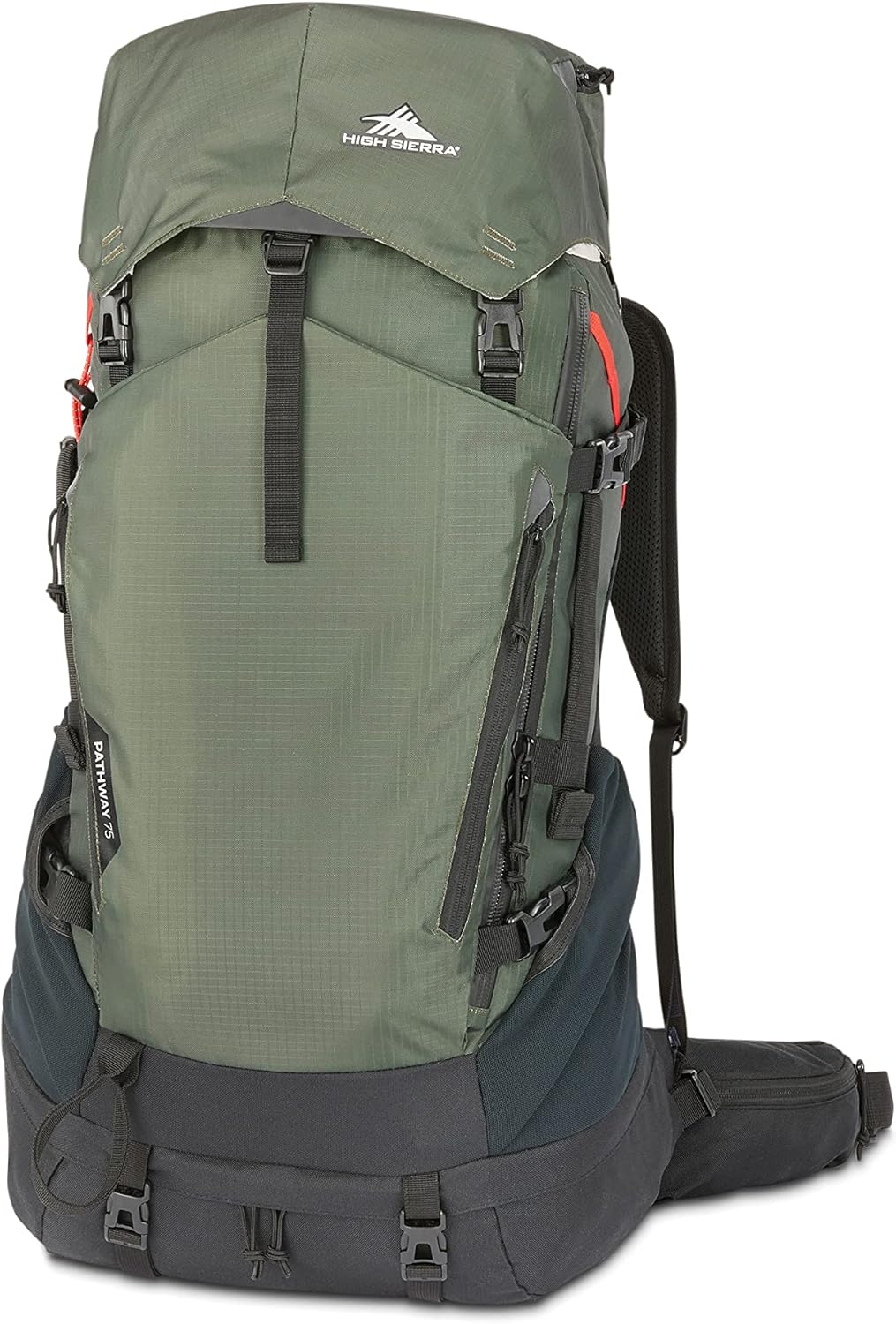 High Sierra Pathway 2.0 75L Backpack In Forest Green/Black