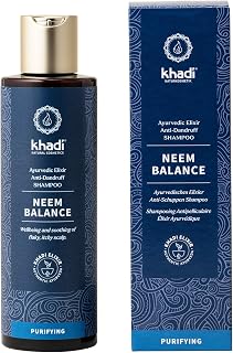 khadi Neem Balance Ayurvedic Shampoo - Neem Soothes an Itchy Scalp - 100% Certified Natural Cosmetics & Silicone-Free - 200 ml