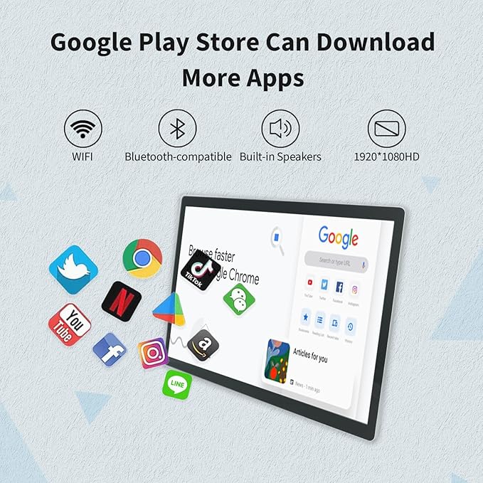 Monitor Táctil Android 11 23.8 Pulgadas FHD 1080p miniatura 3