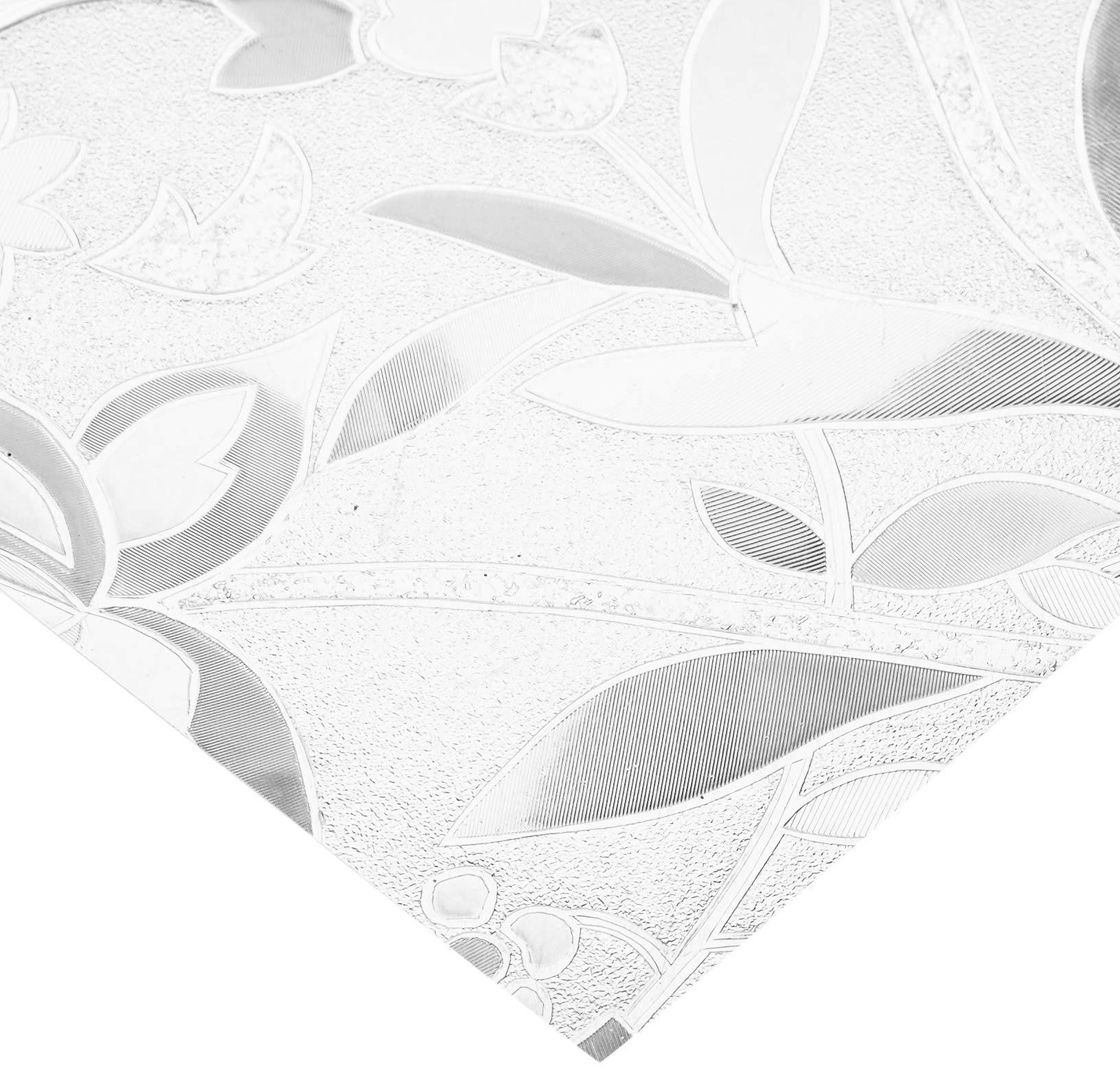 Brewster Home Fashions PF0705: Cut Floral Sidelight Premium Film, White