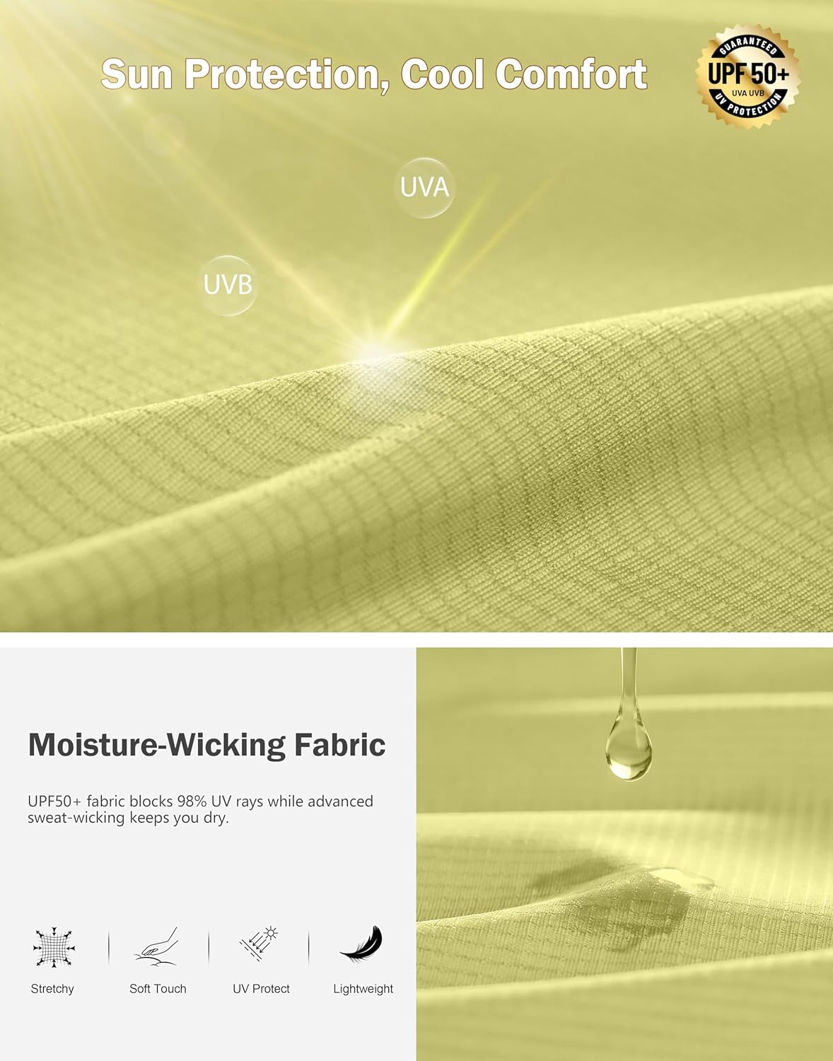 Men's Workout Breathable T-Shirts Dry Fit UPF 50+ Sun Shirts Lightweight Cooling Tee for Athletic, Running, Hiking - Image 4