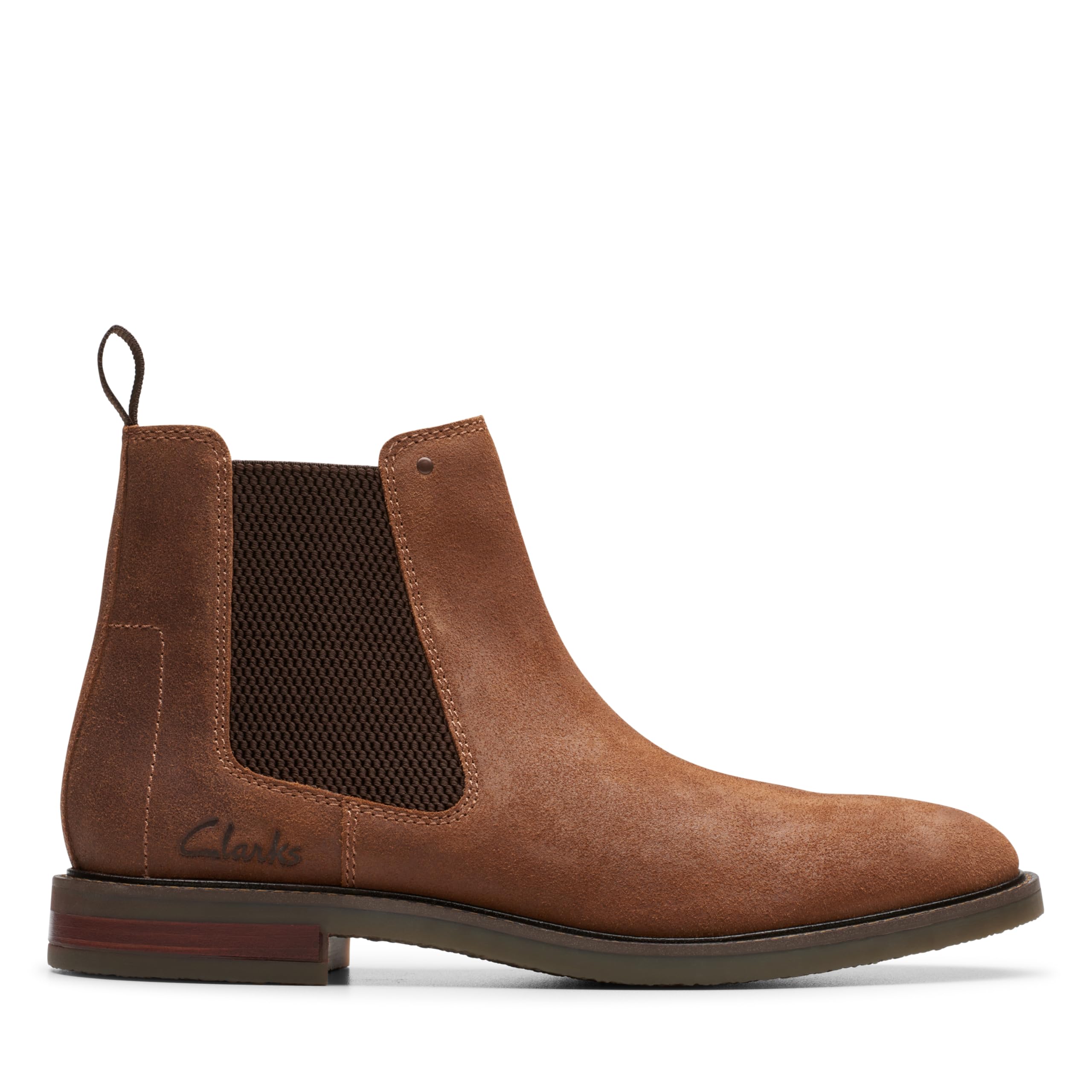 Boots Clarks Men Jaxen Chelsea Tan Leather
