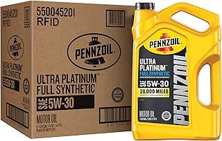 Pennzoil Ultra Platinum Full Synthetic 5W-30 Motor Oil, 5 Quart (3 Pack)