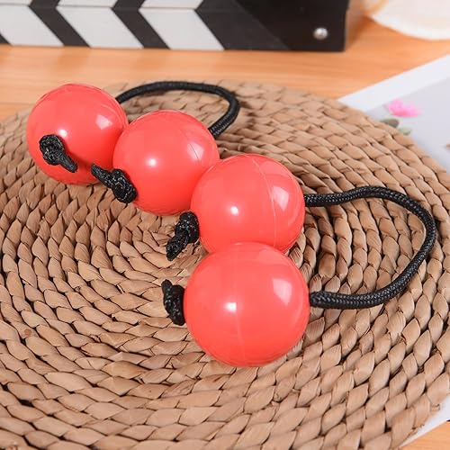 Miniatura 4 de 2 pares de maracas Aslatua, instrumento de percusión musical Kashaka Asalato, bolas rítmicas africanas, color rojo