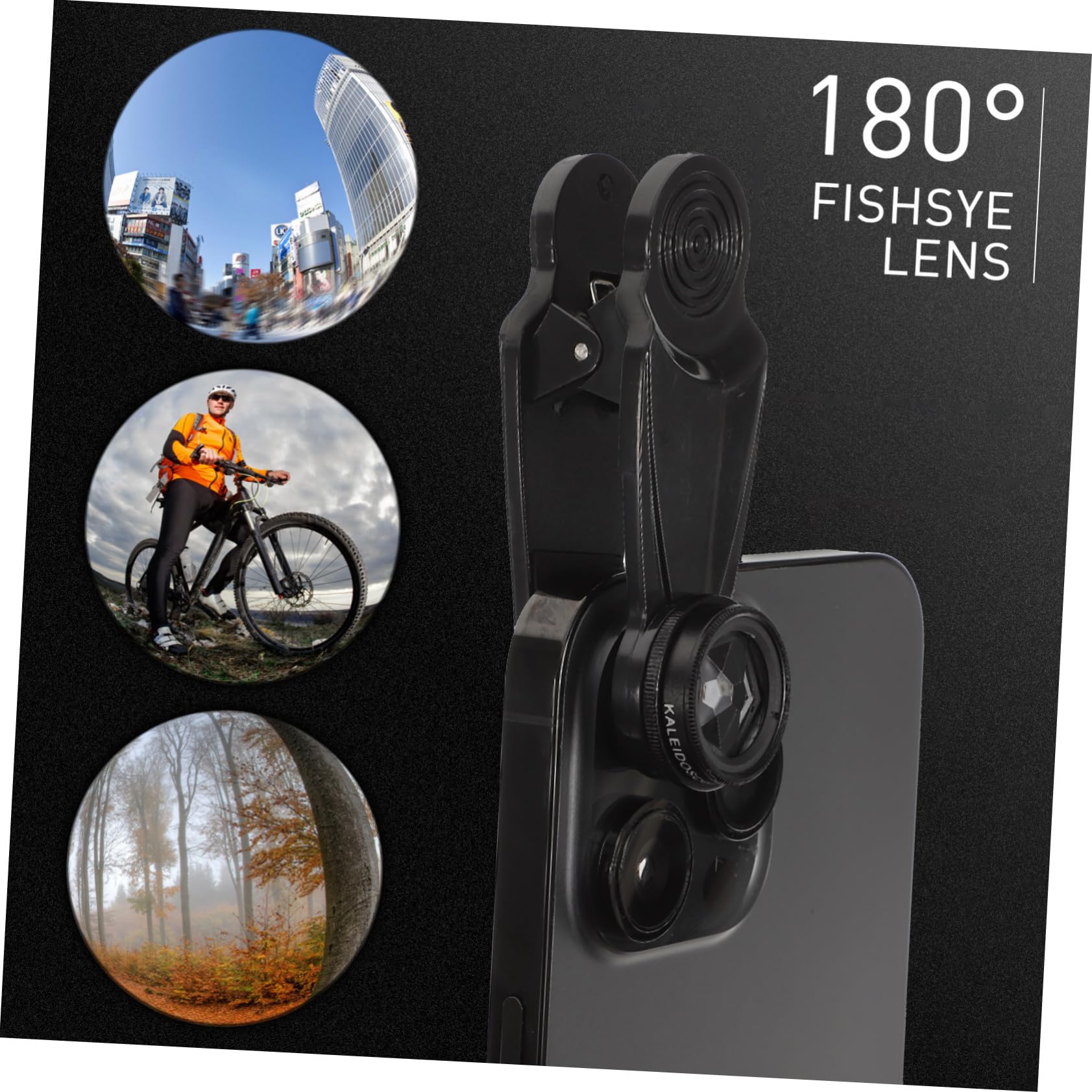 NUOBESTY Kit de Lentes para Cámara de Teléfono Móvil Compatible Mayoría de Teléfonos Inteligentes Incluye Lente Ojo de Pez y Gran Angular para Fotos Profesionales