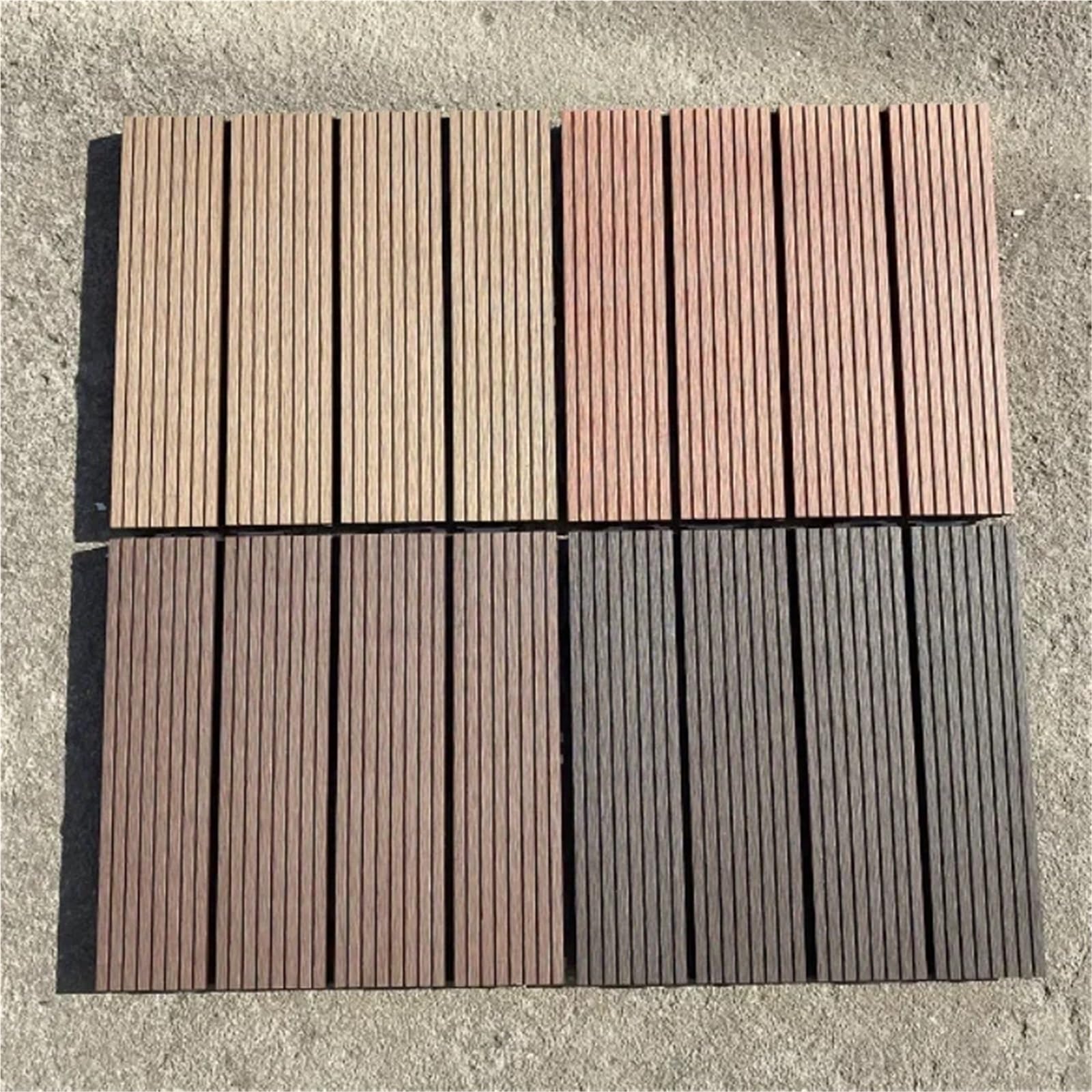 Pavimentazione fai da te in composito impermeabile ad incastro for esterni, giardino, balcone e terrazza Per la pavimentazione esterna(Style4)