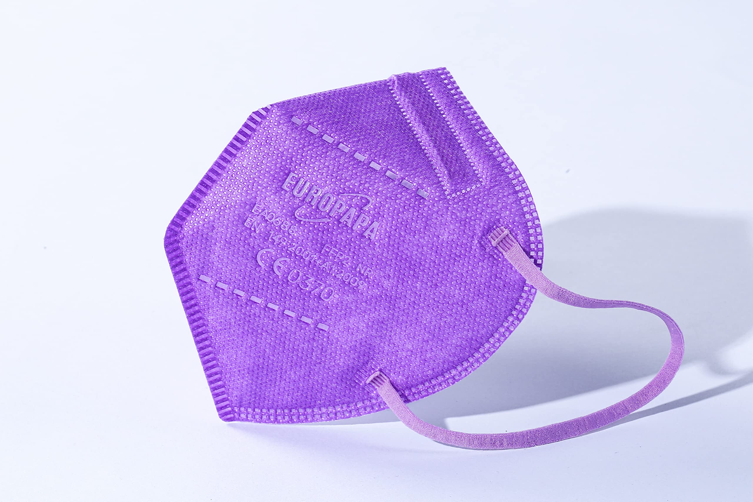 EUROPAPA® 20x geel FFP2 masker S in klein formaat Maskers Ademhalingsmaskers 5-laags hygiënisch individueel verpakt EU 2016/425