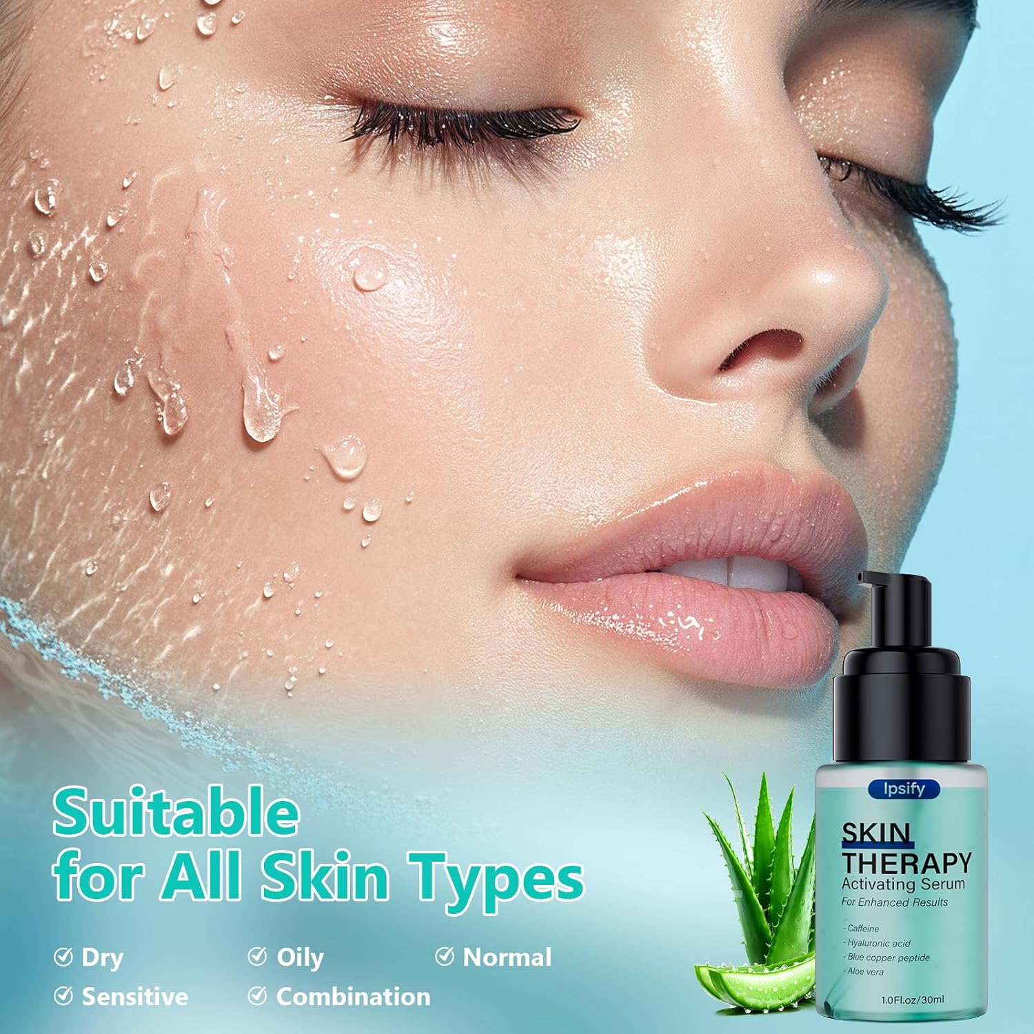 Red Light Therapy Activation Serum, Red Light Therapy Serums for Face and Neck, Hydrating Serum for Face, Facial Serums Anti Aging and Reduce Wrinkles, Pure Formula Facial Serum for Women, 1OZ - Image 7