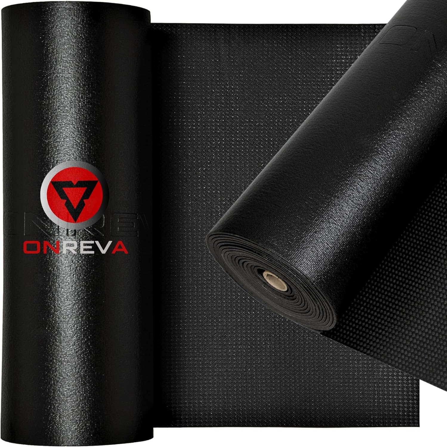 ONREVA Tool Box Liner 24 inch Wide x 12 ft Large, Thick Heavy Duty Toolbox Drawer Liners, Rolling Tool Chest Foam Mat, Shelf Rubber Mat, Black Non-Slip Organizer Pad for Cabinet, Workbench