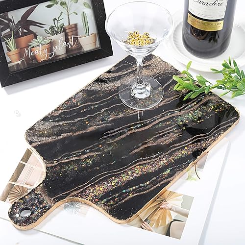 Miniatura 9 de LET'S RESIN Moldes de bandeja de resina de silicona, moldes de resina epoxi para tabla de cortar rectangular, moldes de silicona grandes para