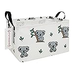 QUEENLALA Rectangular Laundry Hamper/Foldable Nursery Laundry Basket for Organizing/Storage Bin Baskets/Children Toy Office Bedroom/Toy Bin Closet Shelf BasketsRec-Koala