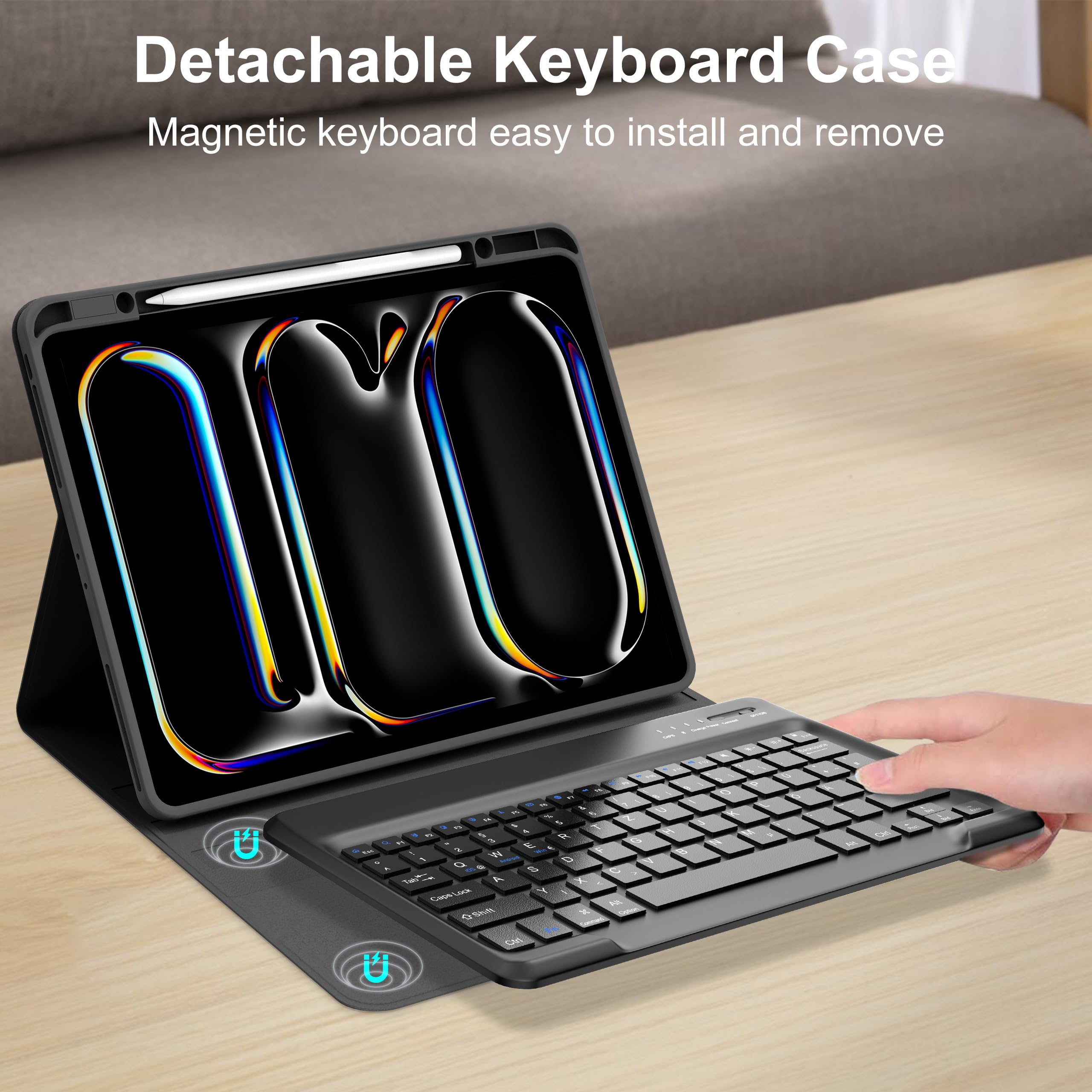 Amazon.com: iPad Pro 13 inch Case with Keyboard (2025/2024), Smart
